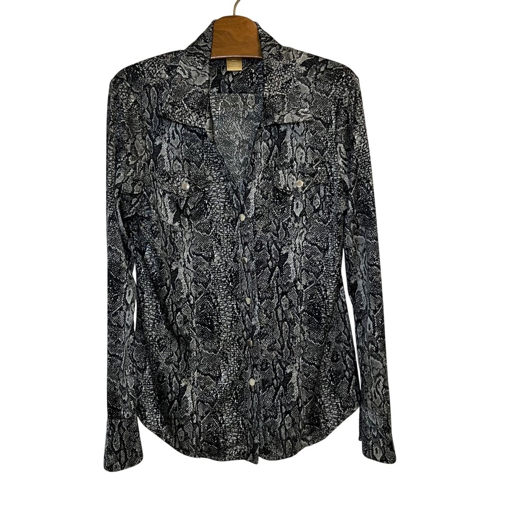 Y2K Tina Knowles (Beyonce’s mom) Medium Animal Print Blouse
